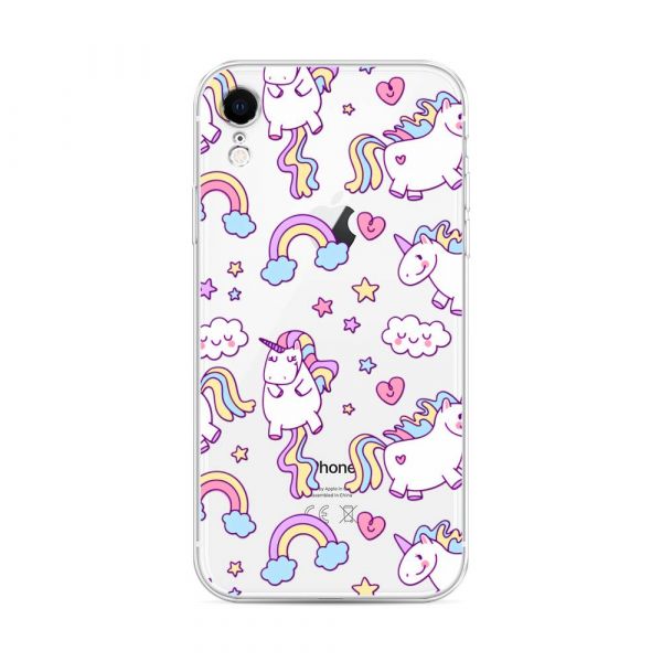 Sweet unicorns dreams silicone case for iPhone XR (10R)