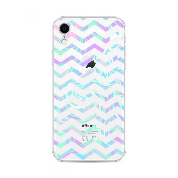 Mirror Chevron Silicone Case for iPhone XR (10R)