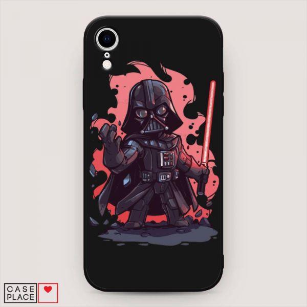 Matte silicone case Darth Vader art for iPhone XR (10R)