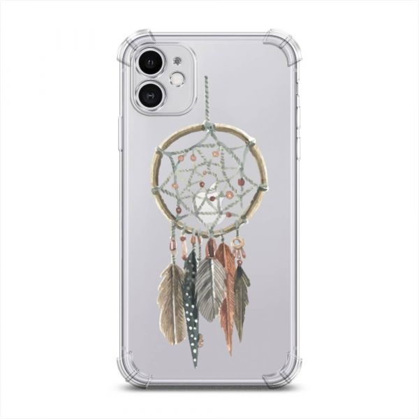 Feather Dreamcatcher Shockproof Silicone Case for iPhone 11