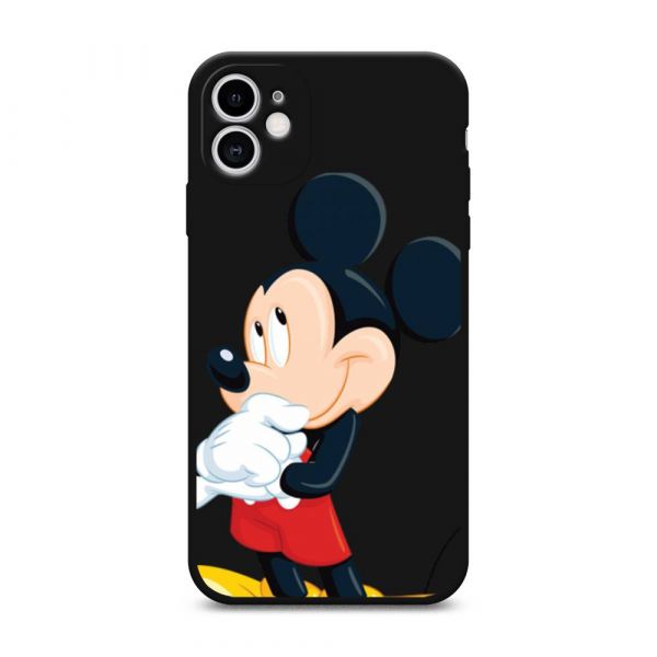 Brooding Mickey Matte Silicone Case for iPhone 11