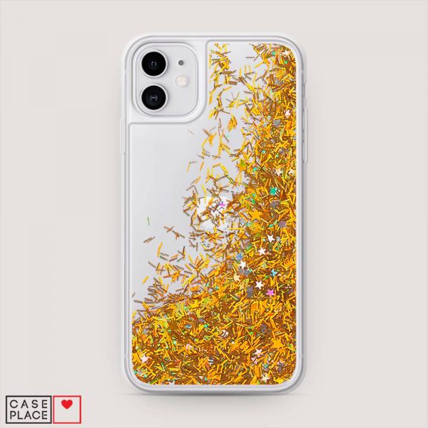 Plain Glitter Liquid Case for iPhone 11