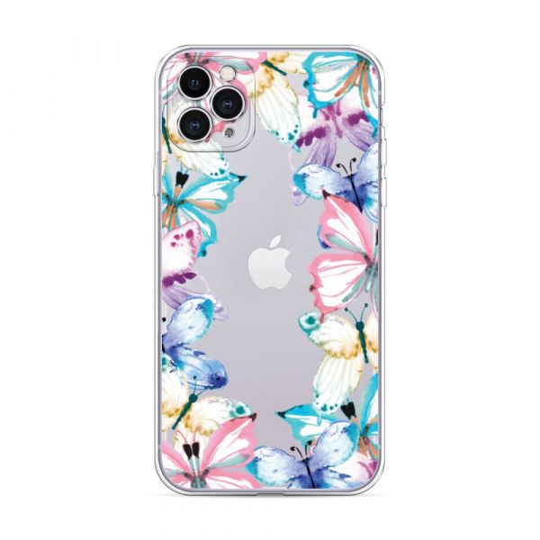 Butterfly Frame Silicone Case for iPhone 11 Pro Max