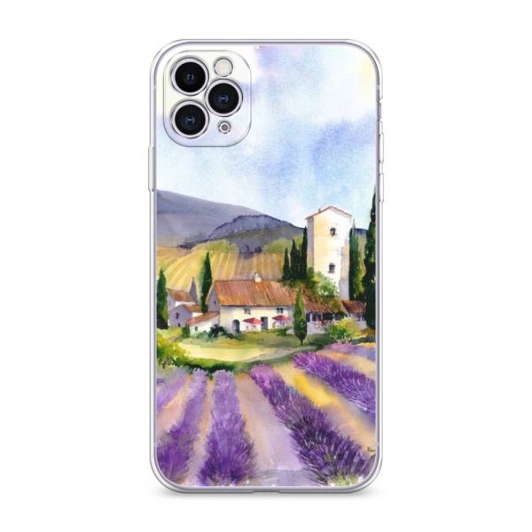 Silicone Case Lavender Fields for iPhone 11 Pro