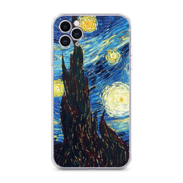 Van Gogh Starry Night Silicone Case for iPhone 11 Pro