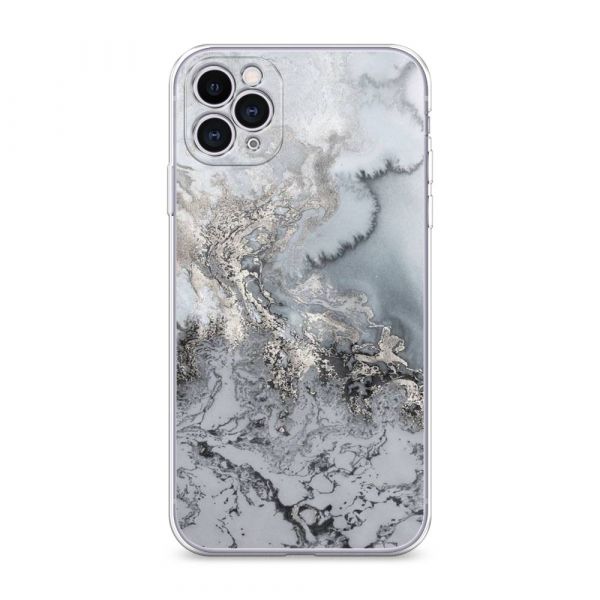 Frosty Avalanche Gray Silicone Case for iPhone 11 Pro