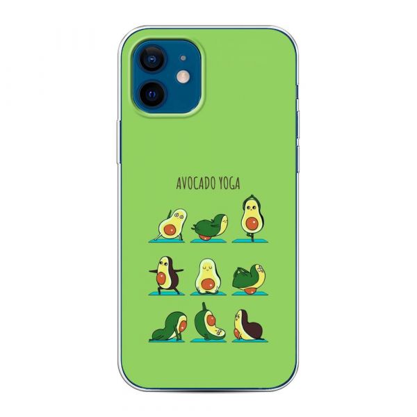 Avocado Yoga Silicone Case for iPhone 12