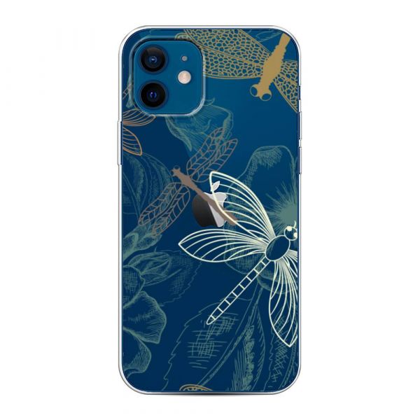 Dragonfly Shadow Silicone Case for iPhone 12