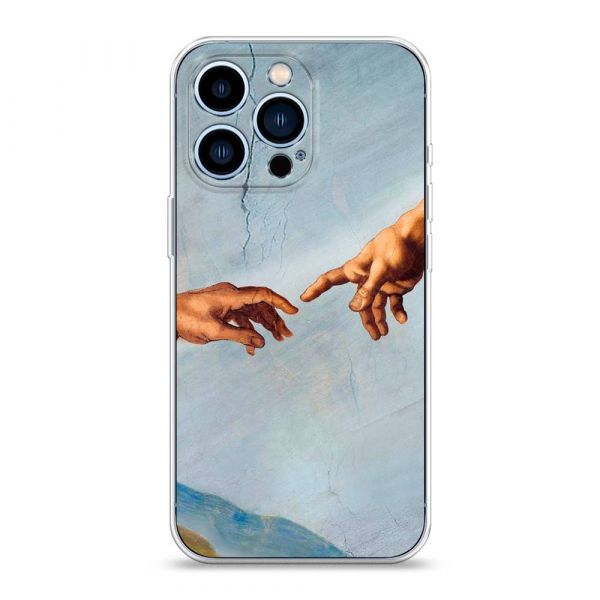 The Creation of Adam Silicone Case for iPhone 13 Pro