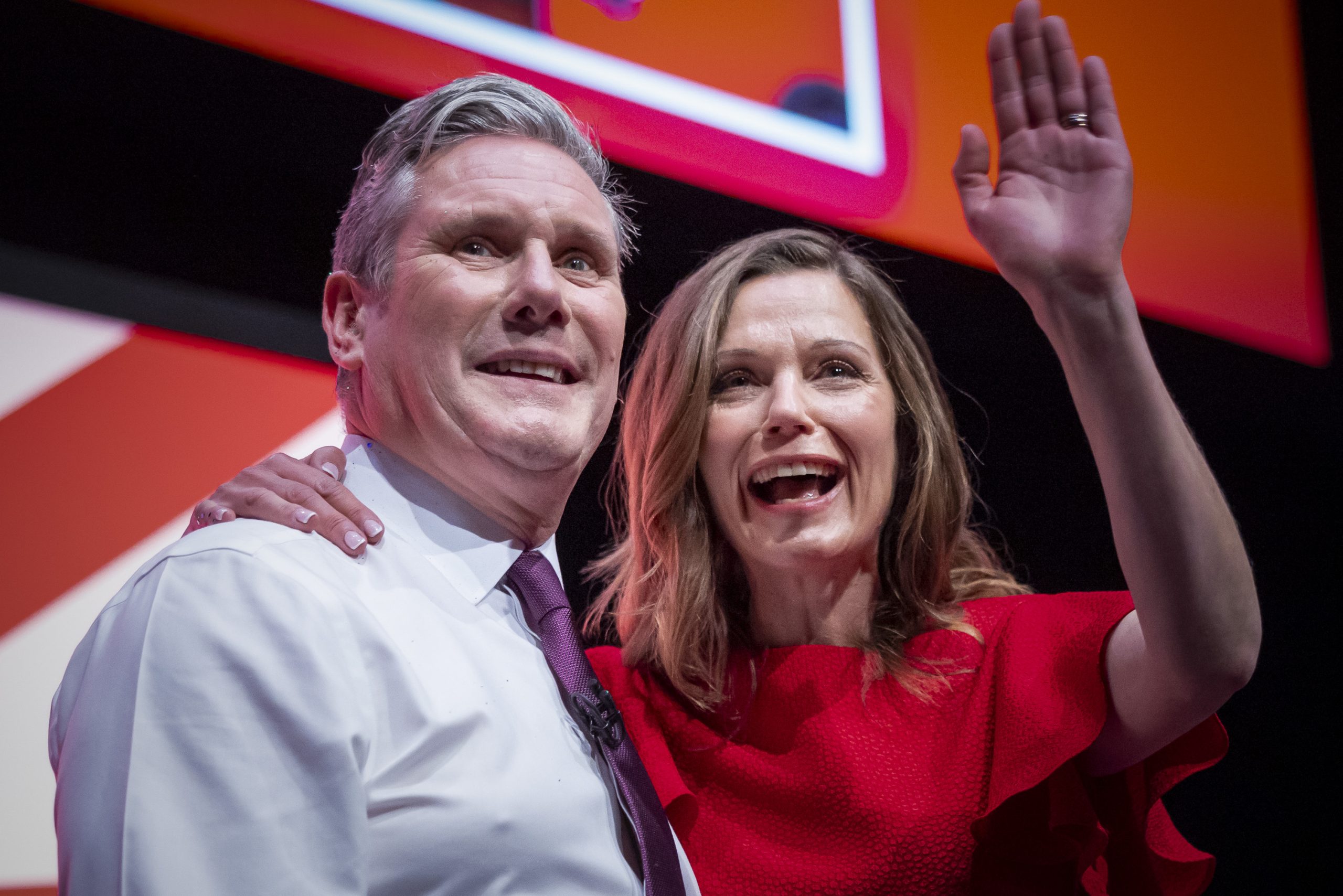 Victoria se unió a su esposo en la conferencia del Partido Laborista el año pasado