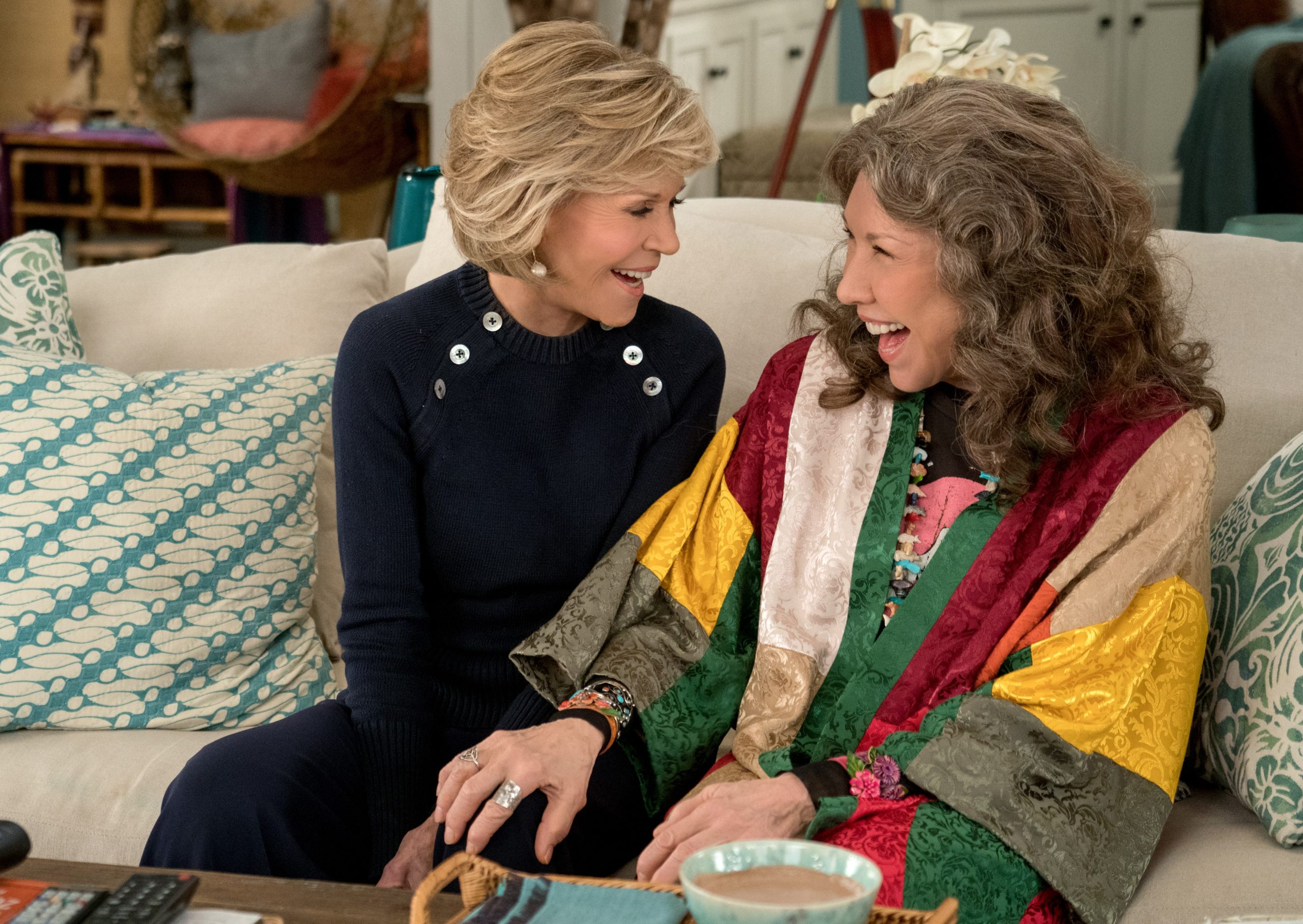 Jane Fonda y Lily Tomlin en Grace and Frankie