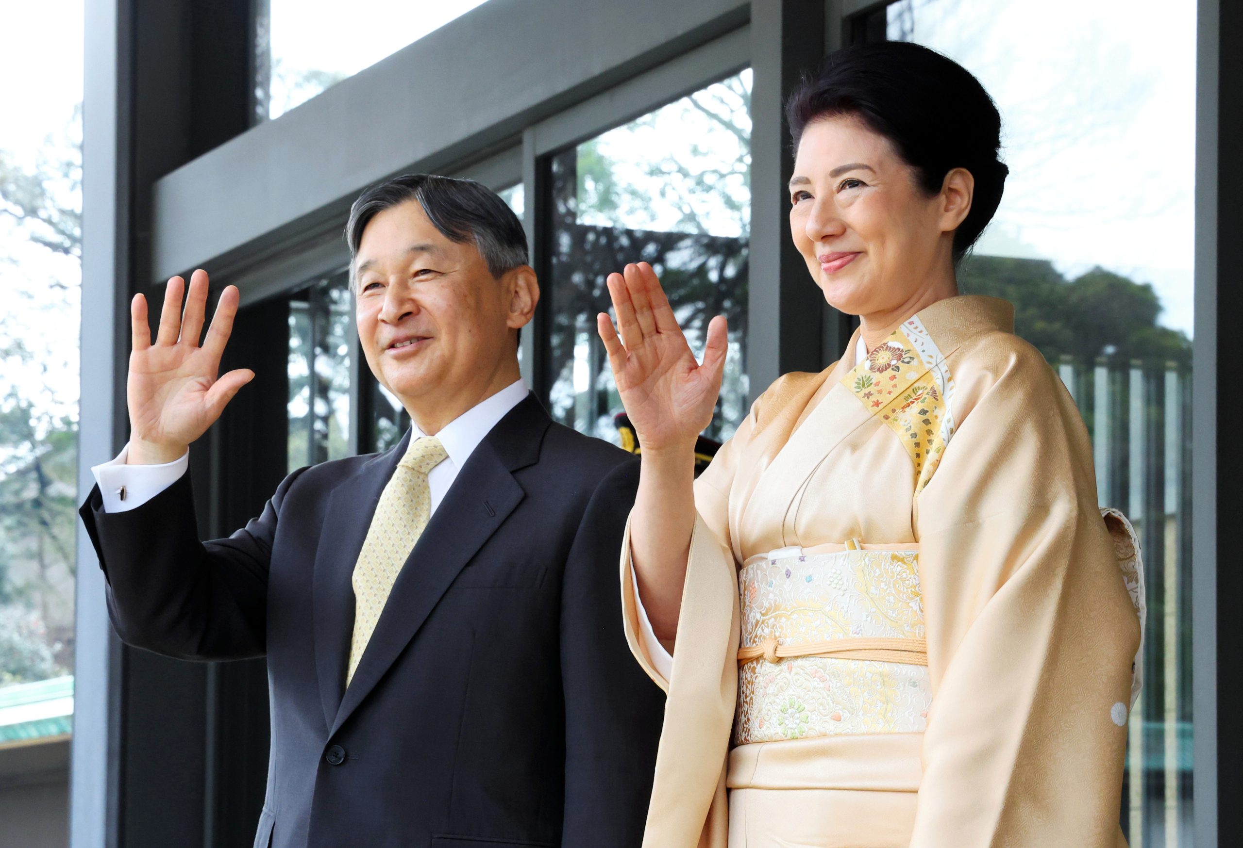 Emperador Naruhito y Emperatriz Masako en Tokio a principios de este año